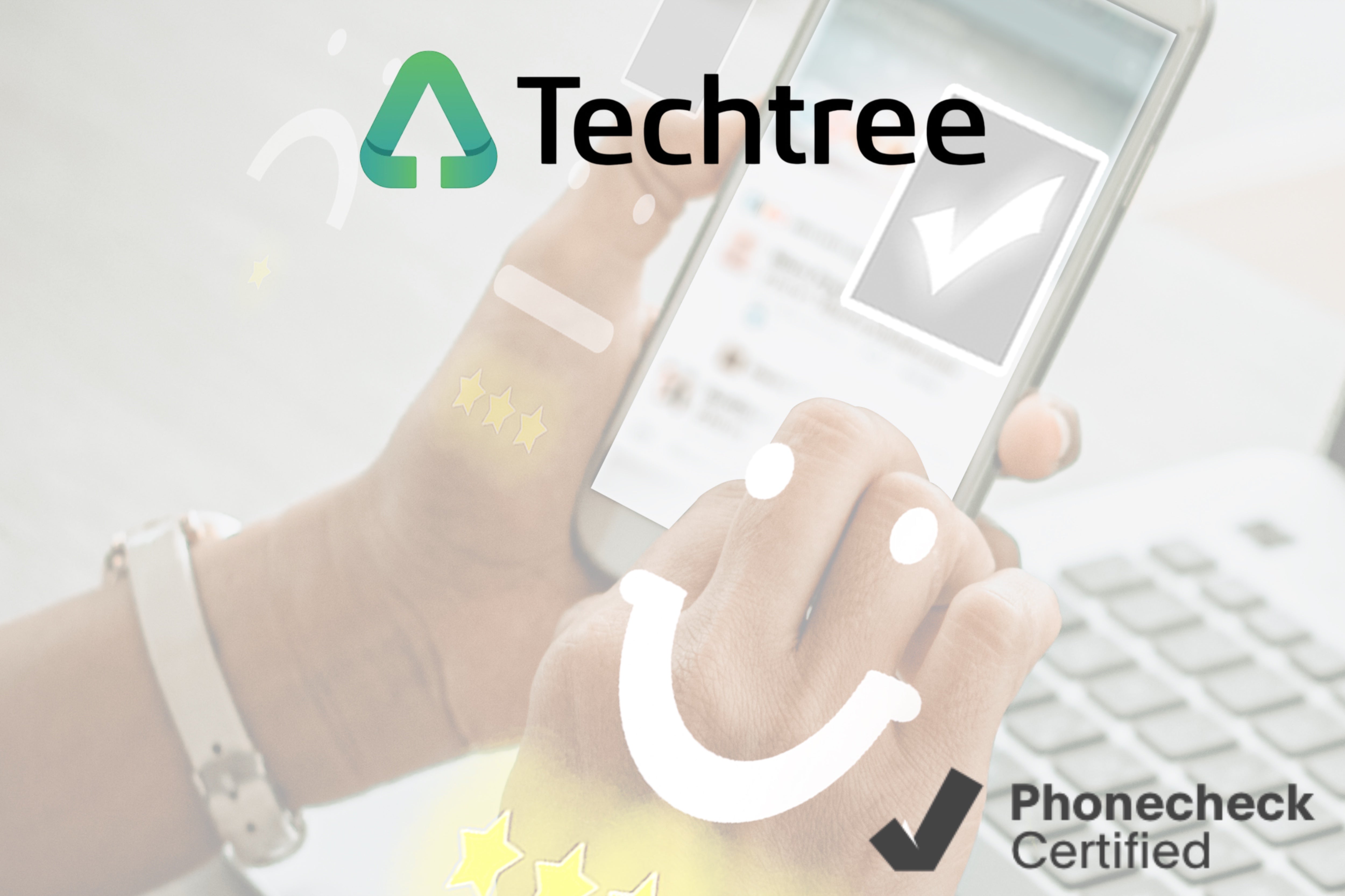 Techtree partners with PhoneCheck for diagnostics.