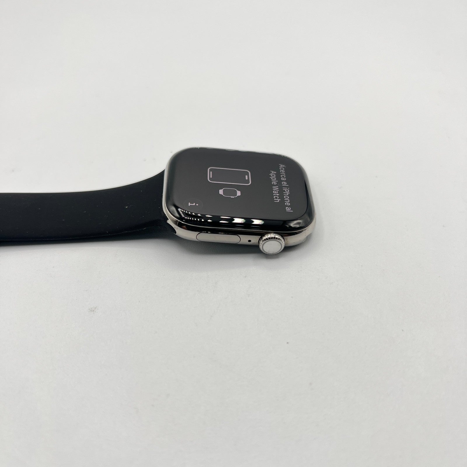 Apple Watch Series 10 46MM Slate Titanium Case Black Sport Band - Very Good