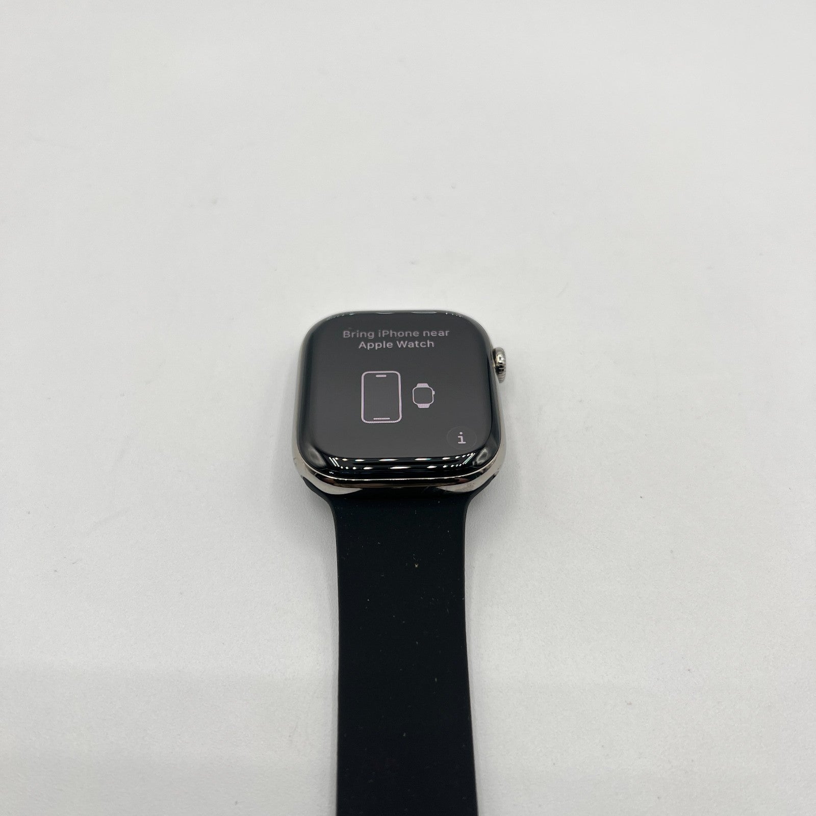 Apple Watch Series 10 46MM Slate Titanium Case Black Sport Band - Very Good