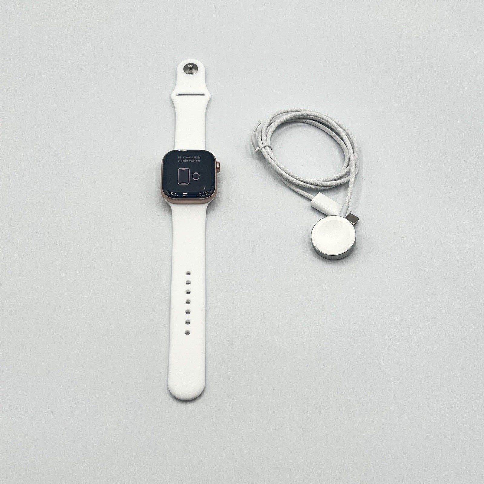 Apple Watch Series 10 42mm GPS Rose Gold w/ S/M White Band - Open Box - Techtree 