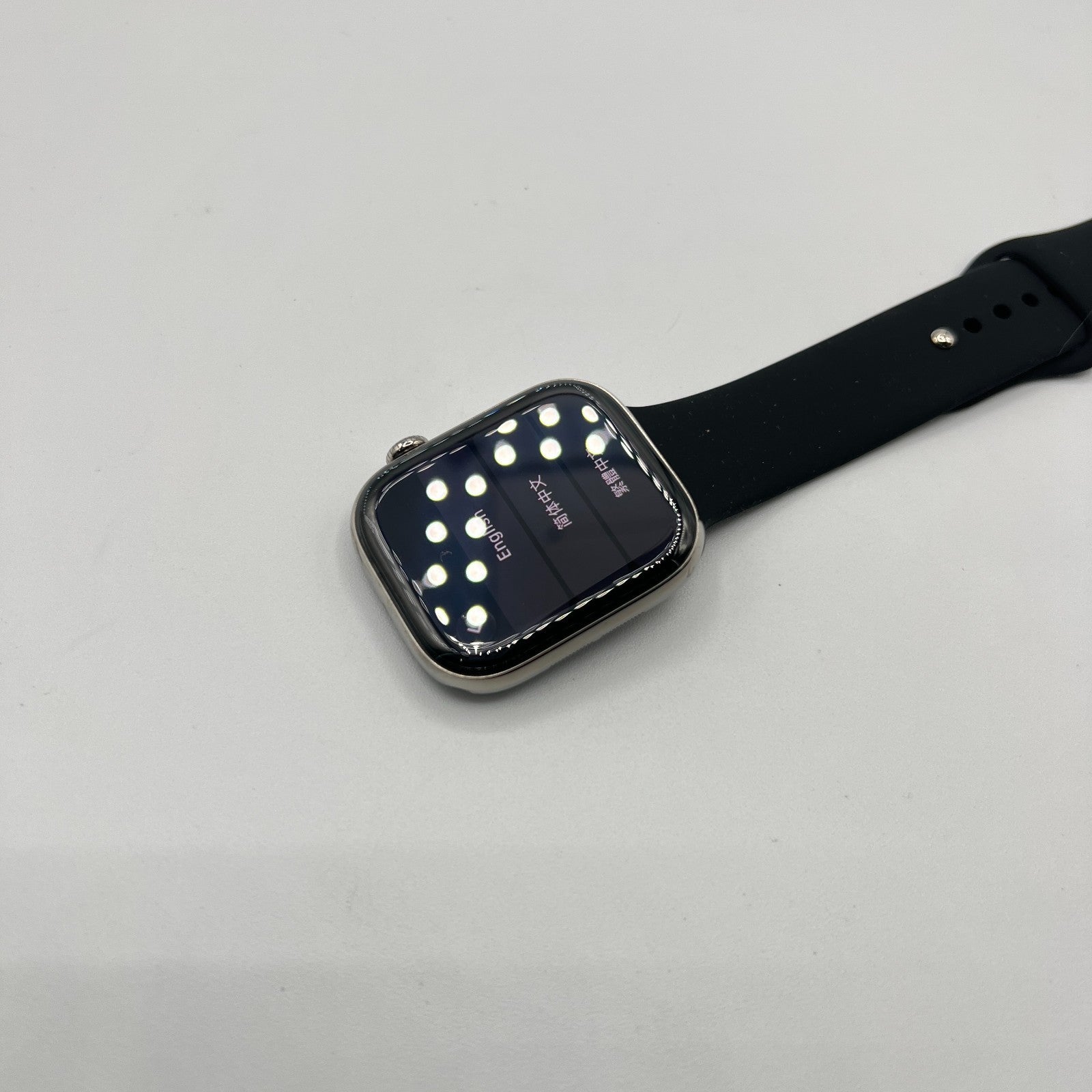 Apple Watch Series 10 46MM Slate Titanium Case Black Sport Band - Very Good